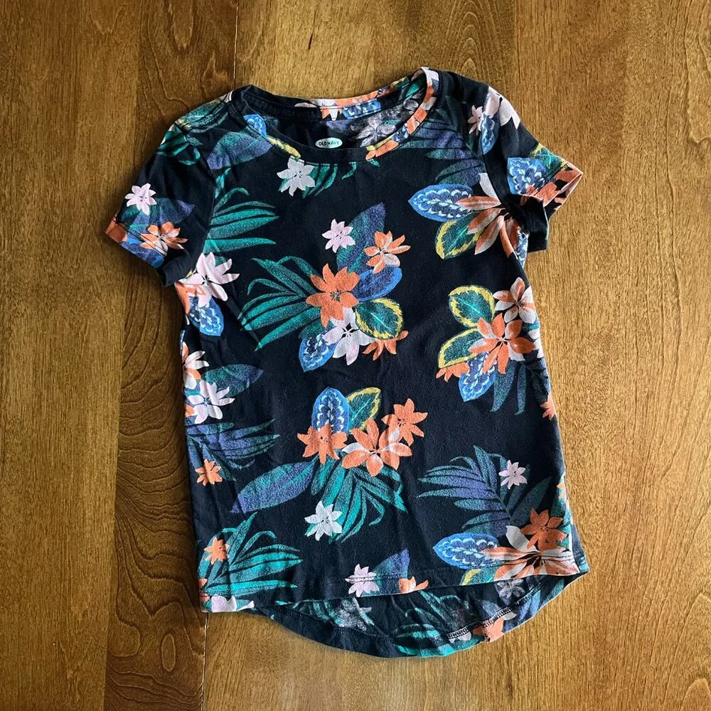 Old Navy tropical tee XS 5